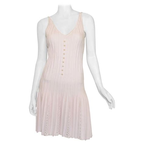 chanel pink clothes|Chanel fit and flare dress.